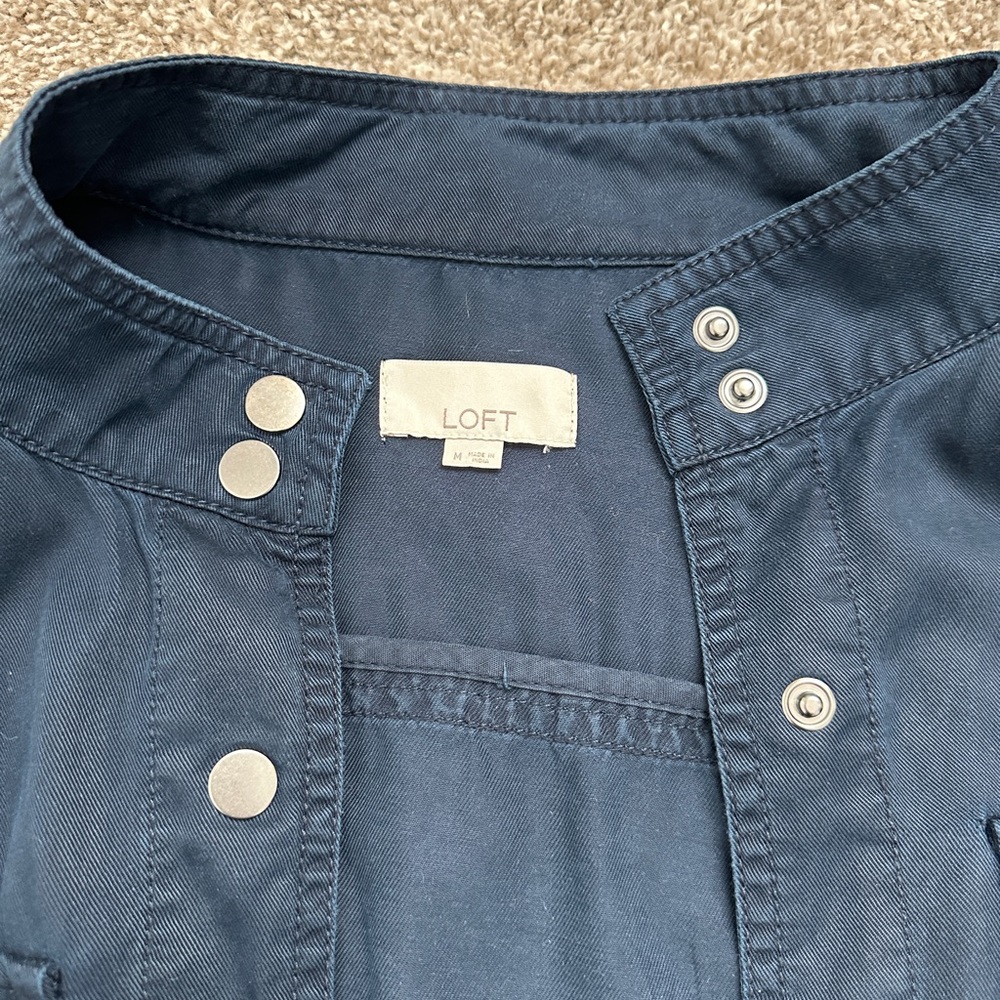 LOFT Navy Jacket - Picture 3 of 12